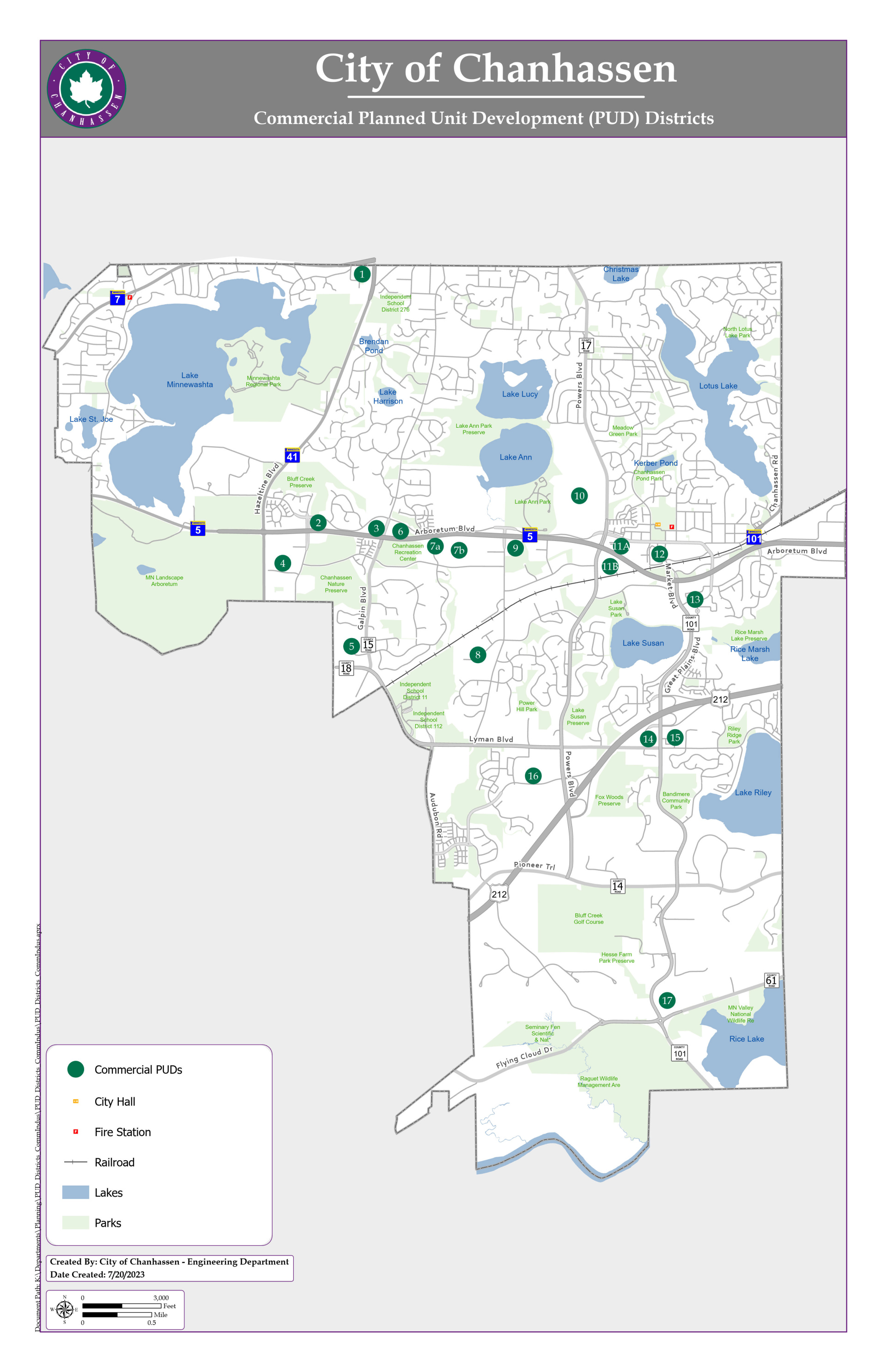 Commercial PUD Districts 8-2-2022