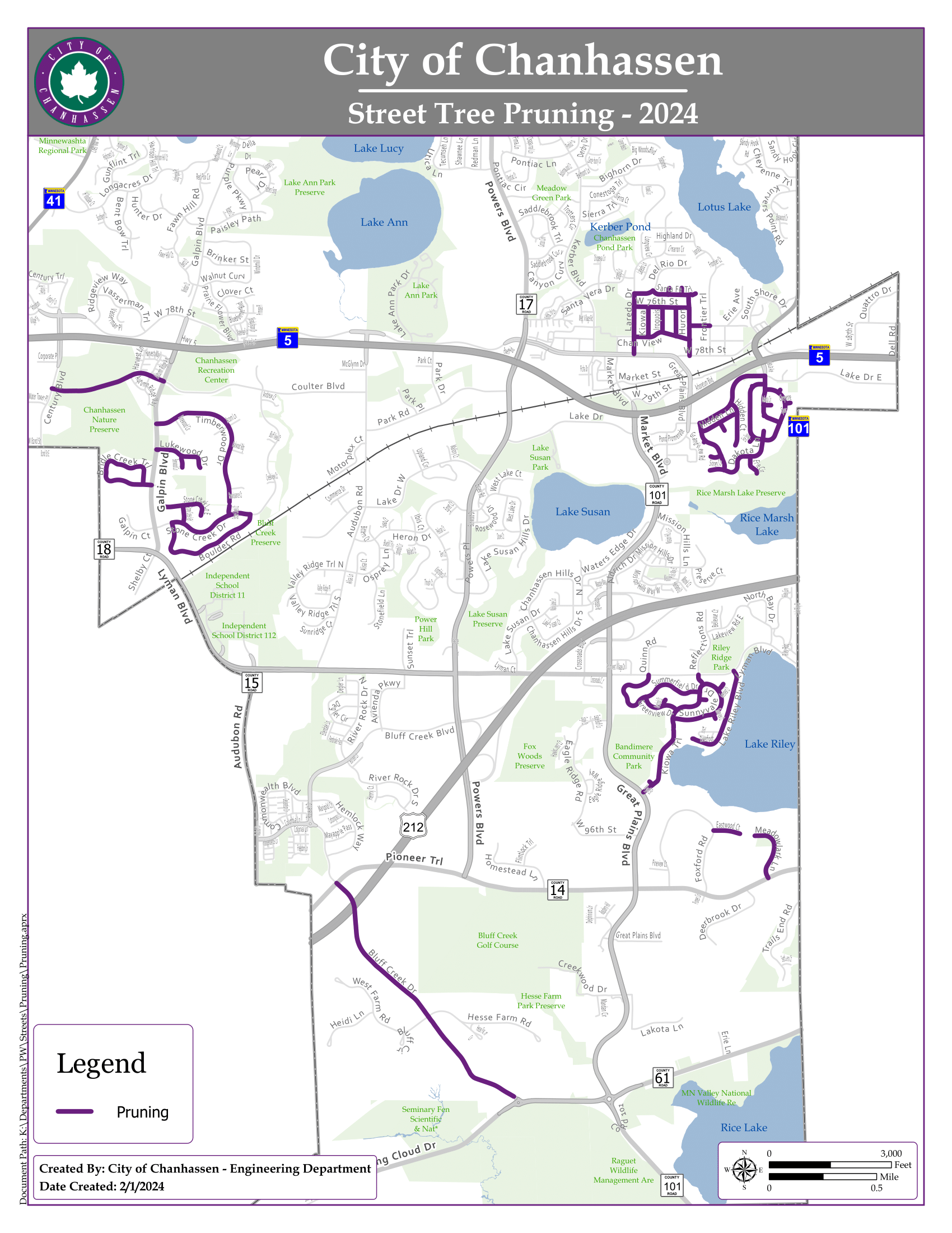 Street Pruning Routes - 2024-1