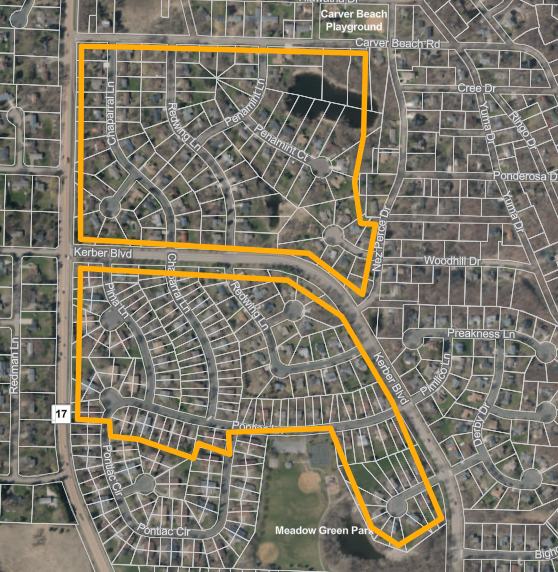 Updated amendment area