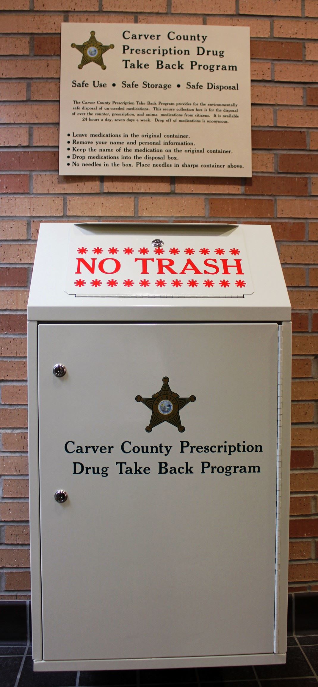 Carver County Prescription Drug Take Back Program